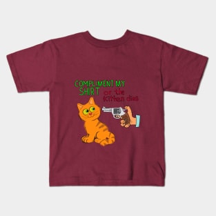 Compliment my shirt Kids T-Shirt